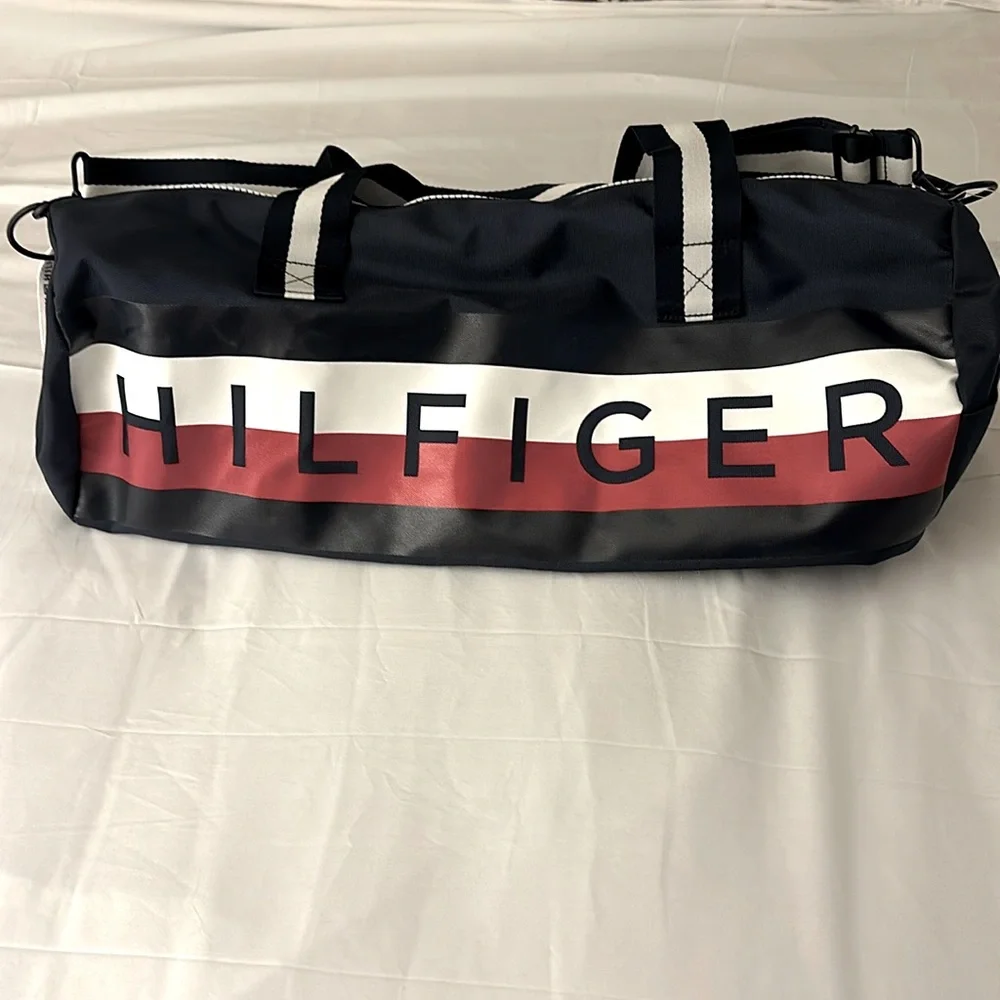 Tommy Hilfiger Vintage Navy, White & Red Duffel Bag